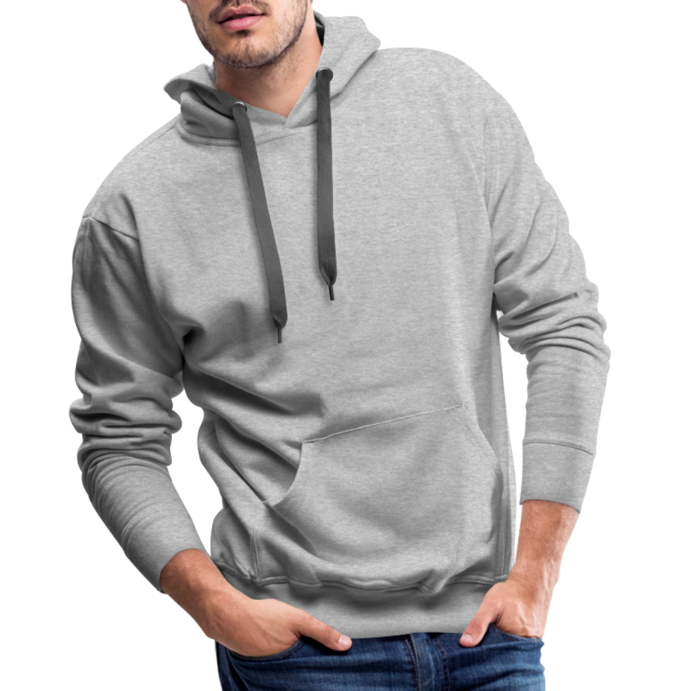 Männer Premium Hoodie simply James - Grau meliert