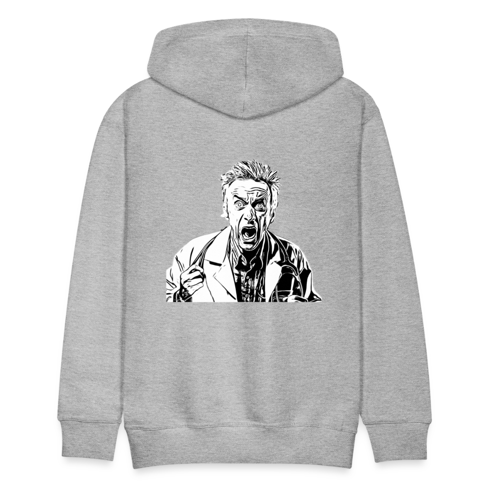 Männer Premium Hoodie simply James - Grau meliert