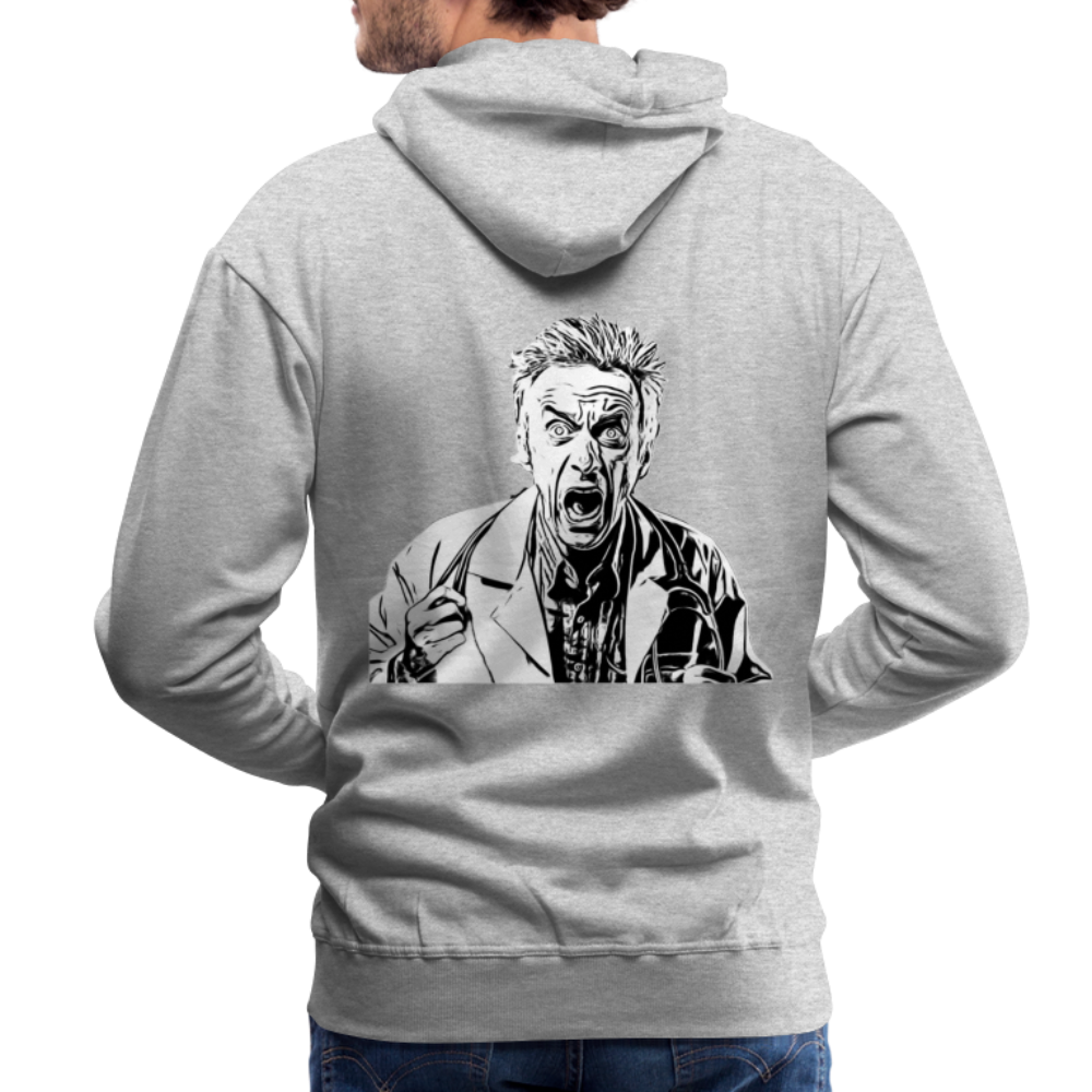 Männer Premium Hoodie simply James - Grau meliert