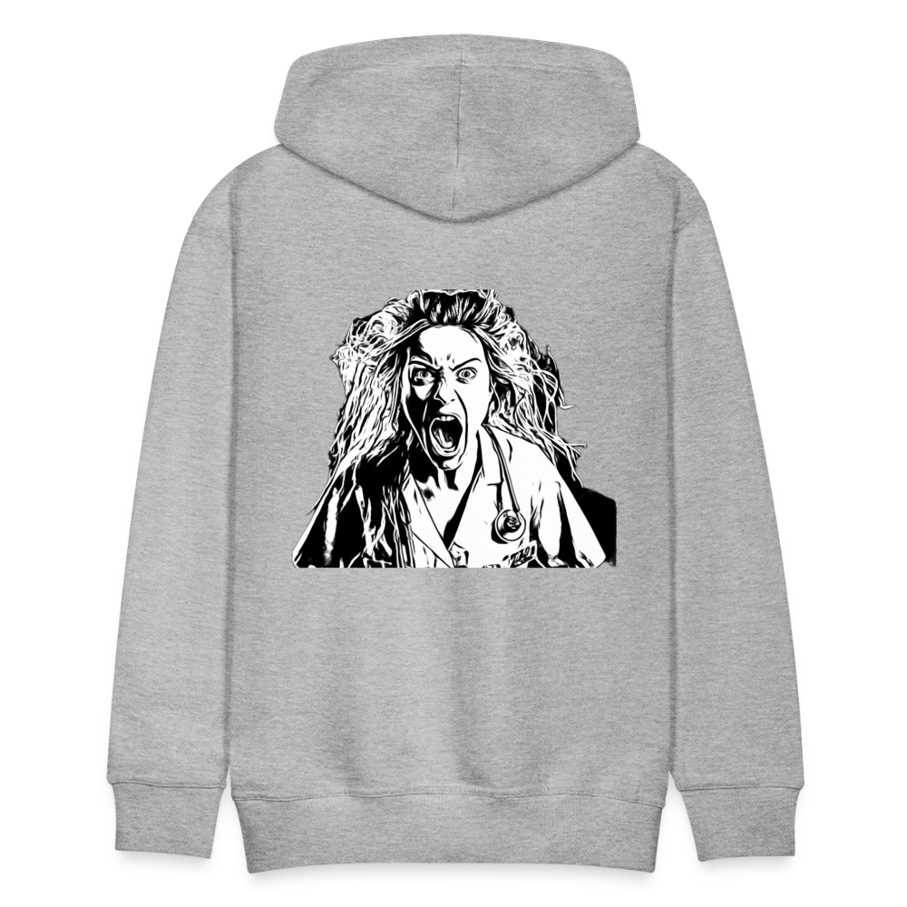 Männer Premium Hoodie simply Jeanne - Grau meliert