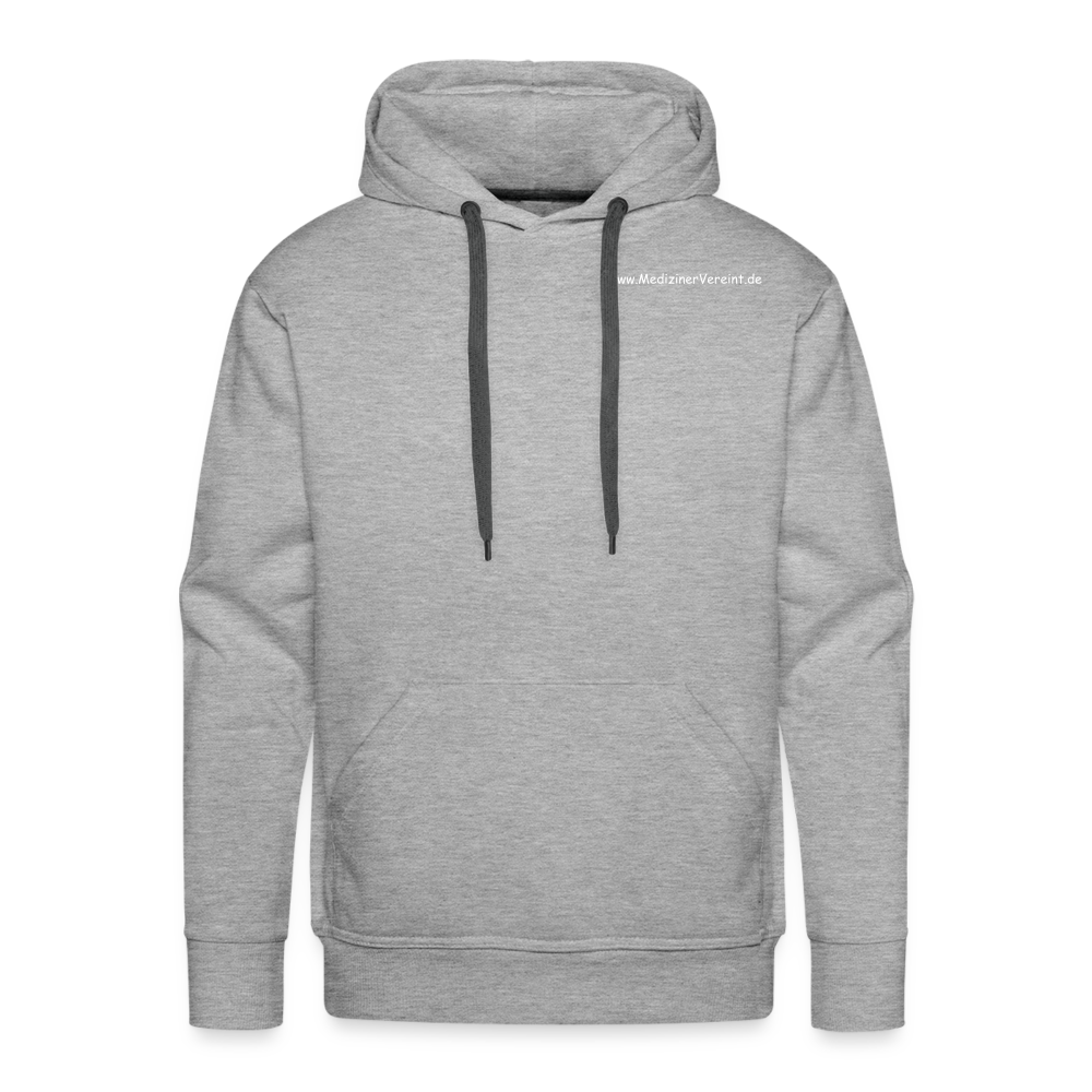 Männer Premium Hoodie simply James - Grau meliert