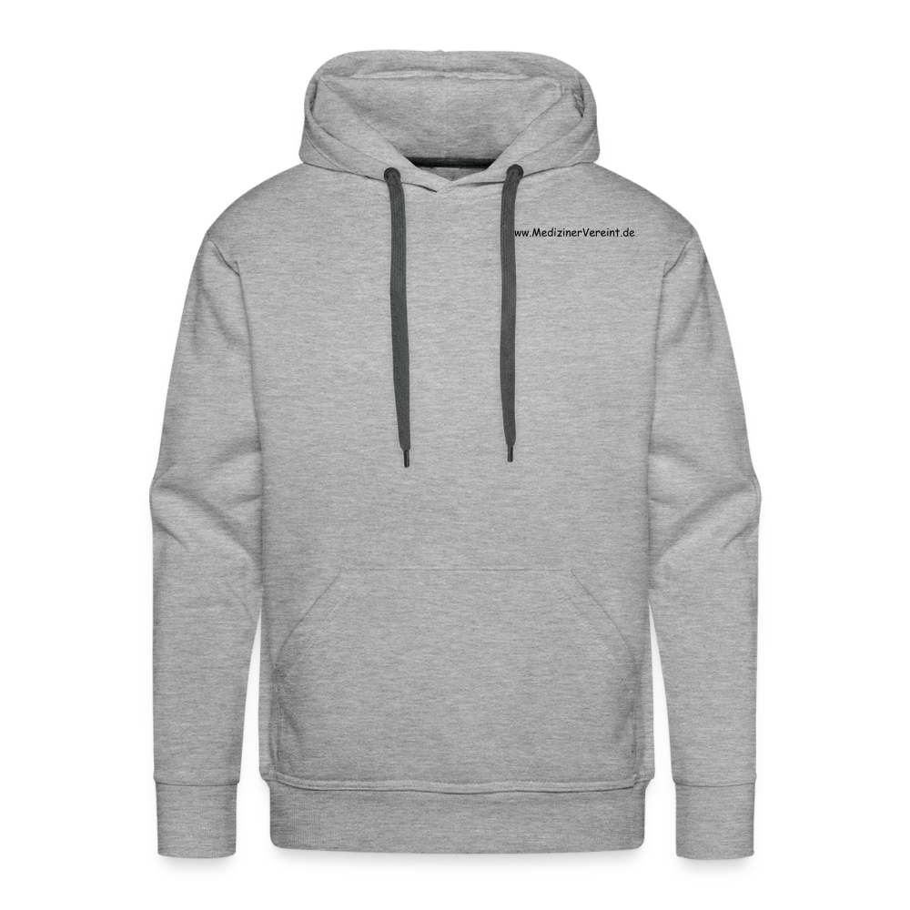 Männer Premium Hoodie simply James - Grau meliert