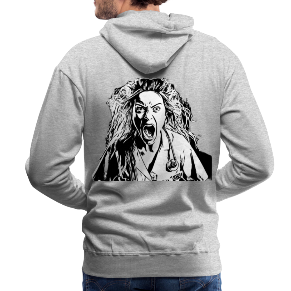 Männer Premium Hoodie simply Jeanne - Grau meliert