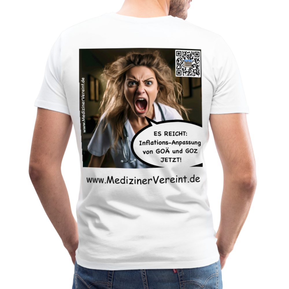 Männer Premium T-Shirt Jeanne - weiß