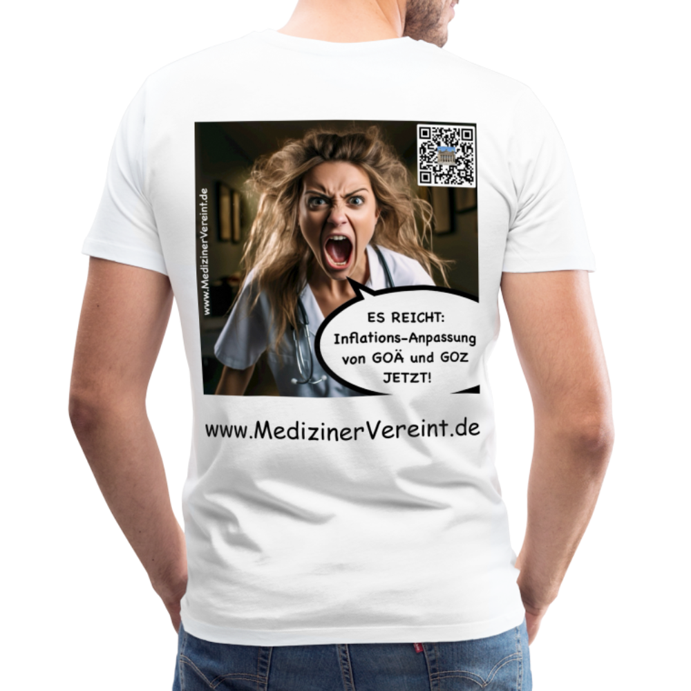 Männer Premium T-Shirt Martin + Jeanne - weiß