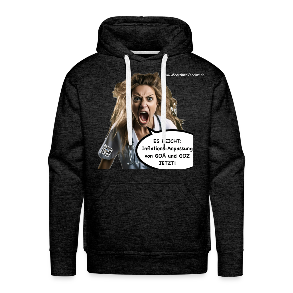 Männer Premium Hoodie Jeanne - Anthrazit