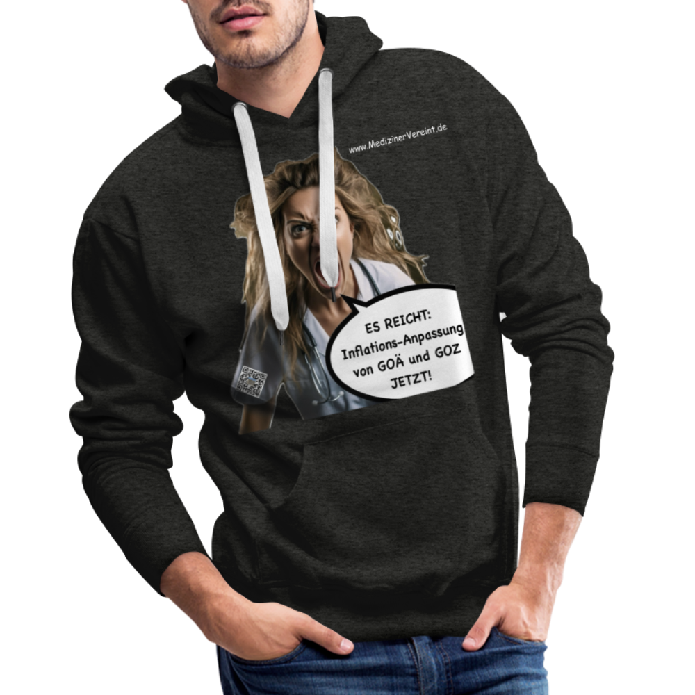 Männer Premium Hoodie Jeanne - Anthrazit