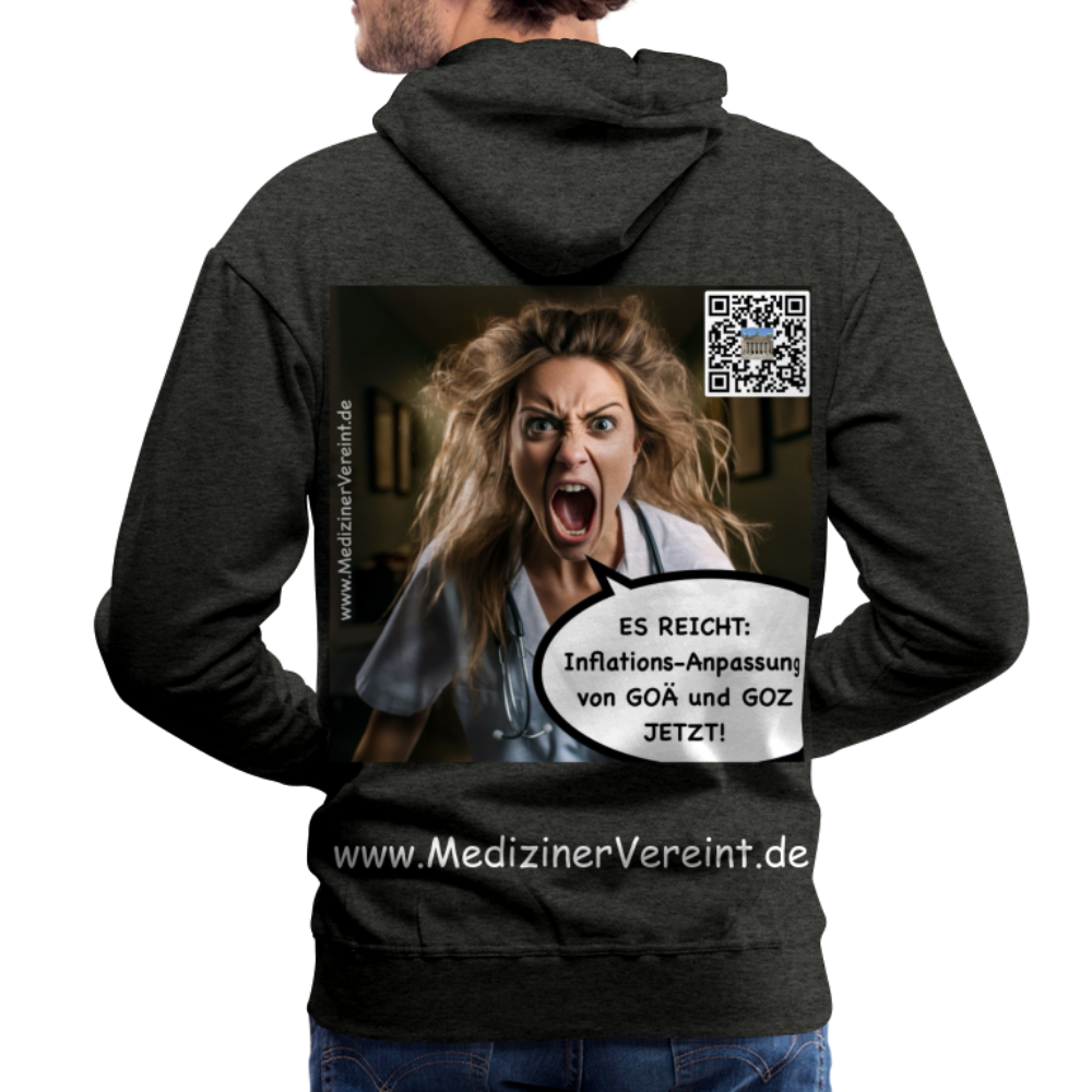 Männer Premium Hoodie Jeanne - Anthrazit