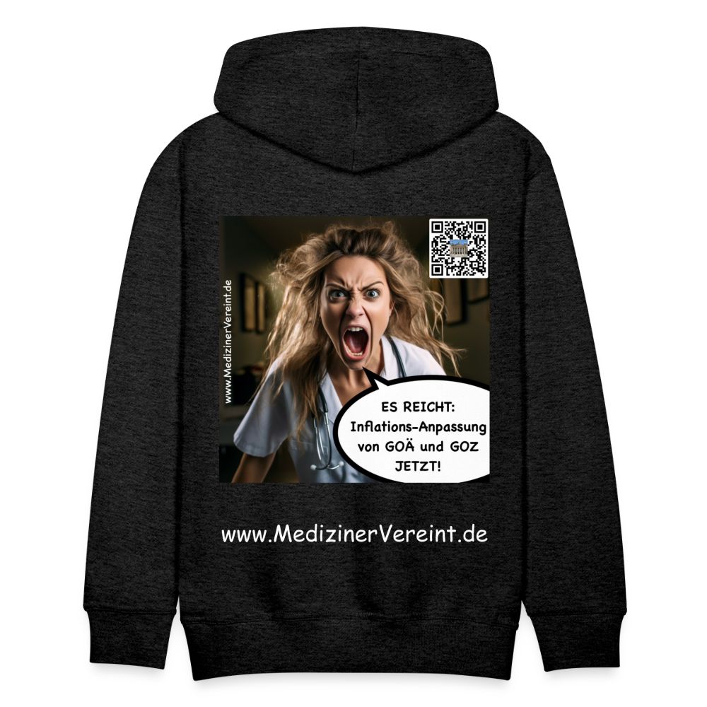 Männer Premium Hoodie Jeanne - Anthrazit