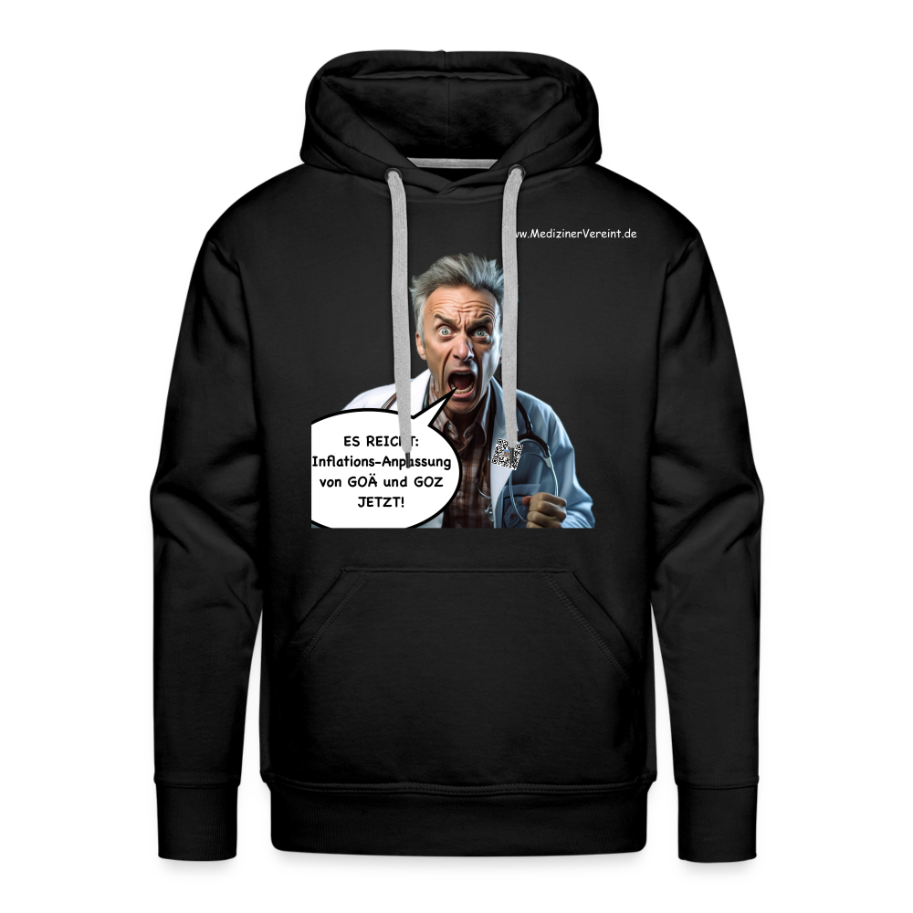 Männer Premium Hoodie James + Jeanne - Schwarz