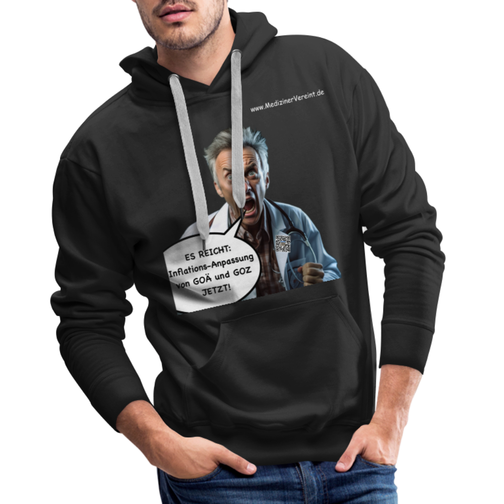 Männer Premium Hoodie James + Jeanne - Schwarz