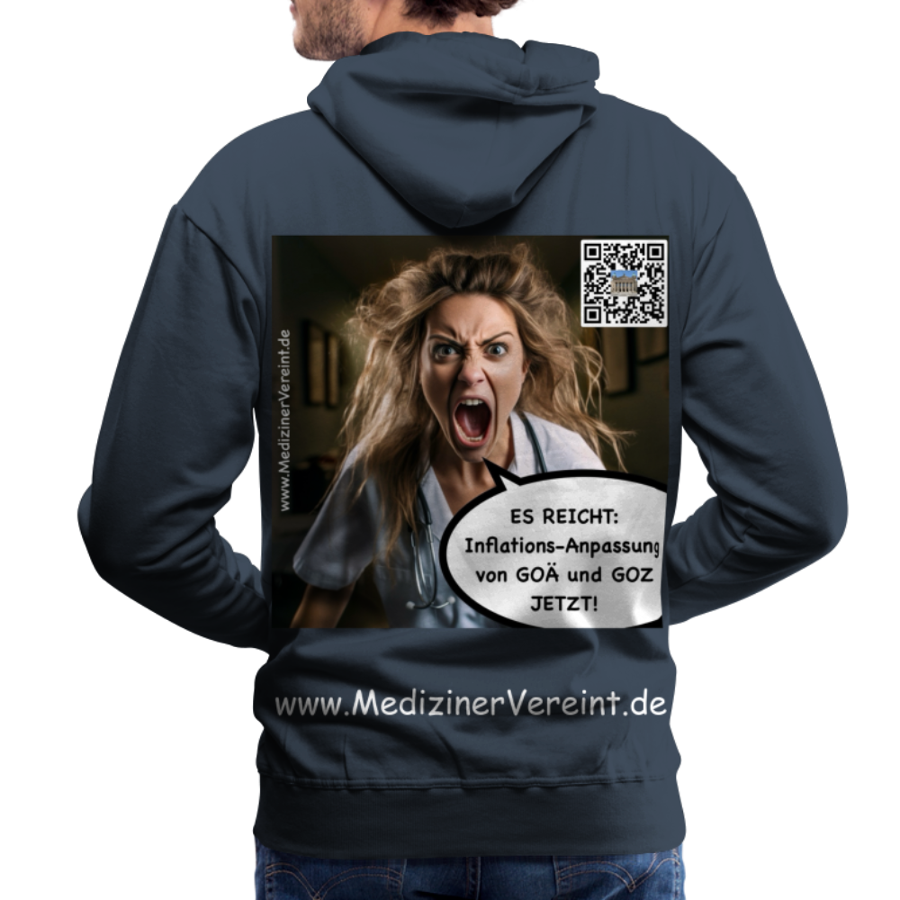 Männer Premium Hoodie James + Jeanne - Navy