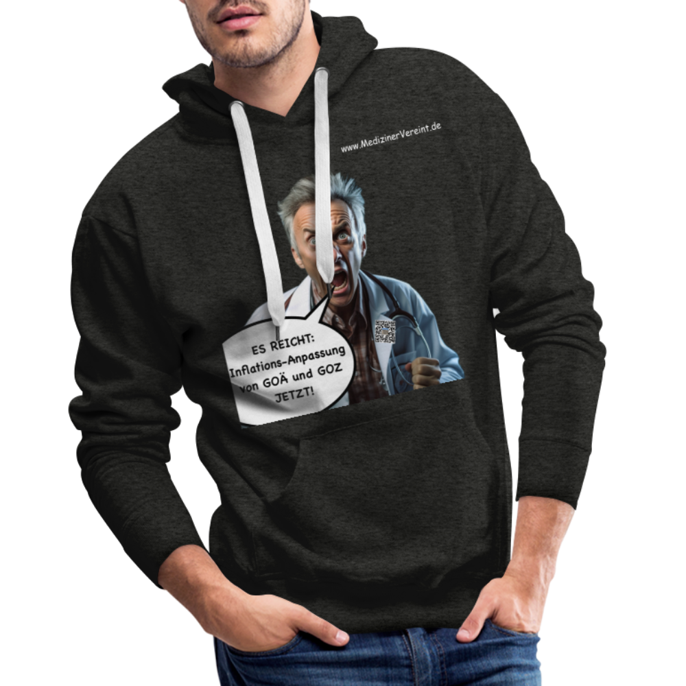 Männer Premium Hoodie James + Jeanne - Anthrazit