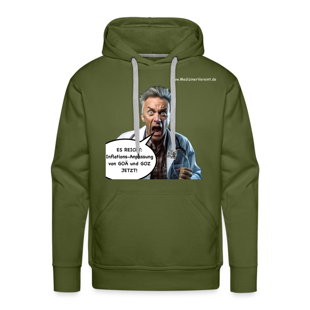 Männer Premium Hoodie James + Jeanne - Olivgrün