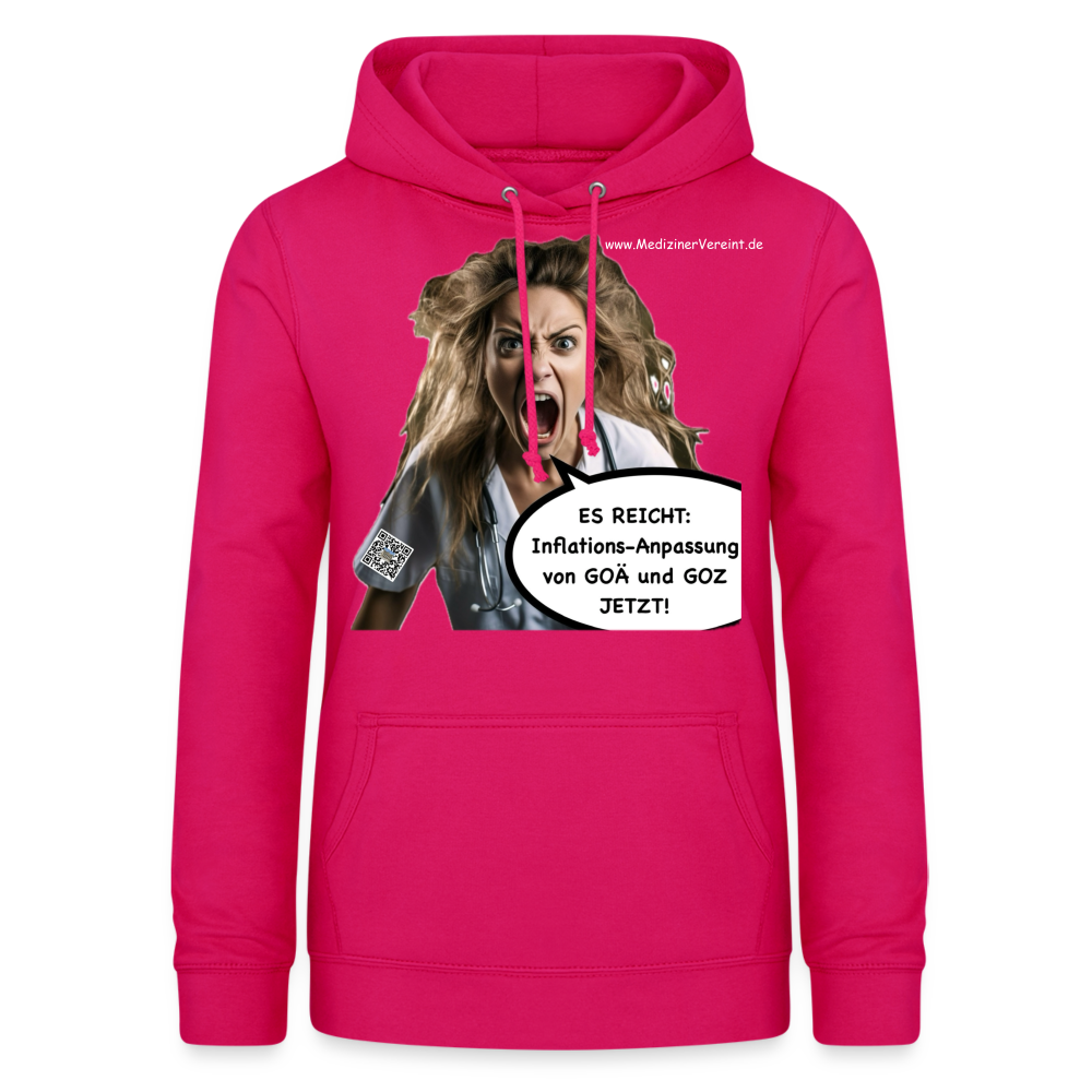 Frauen Hoodie Jeanne - dunkles Pink