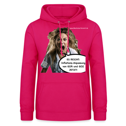 Frauen Hoodie Jeanne - dunkles Pink