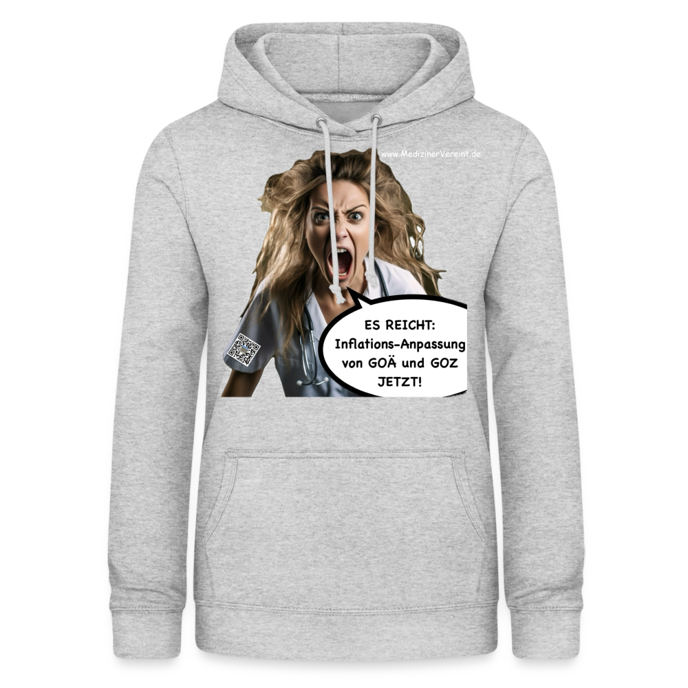 Frauen Hoodie Jeanne - Hellgrau meliert