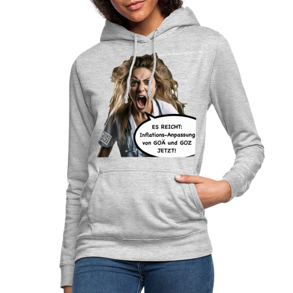 Frauen Hoodie Jeanne - Hellgrau meliert