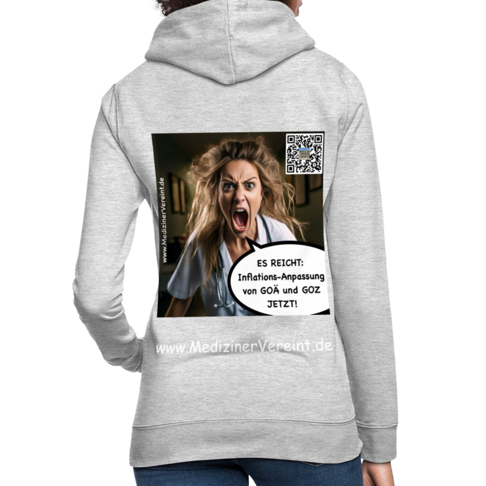 Frauen Hoodie Jeanne - Hellgrau meliert