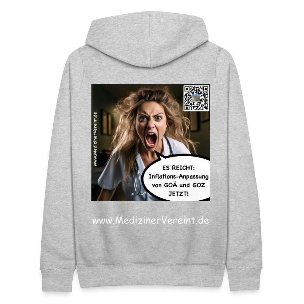 Frauen Hoodie Jeanne - Hellgrau meliert