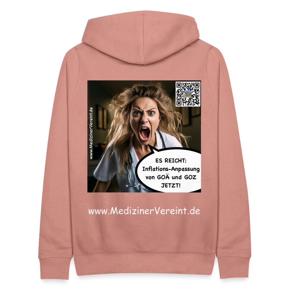 Frauen Hoodie James + Jeanne - Altrosa