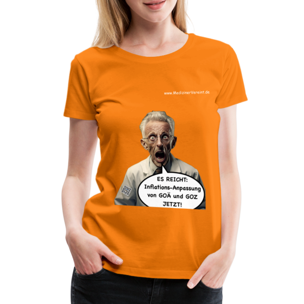 Frauen Premium T-Shirt Doc - Orange