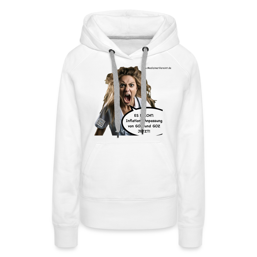 Frauen Premium Hoodie Jeanne - weiß