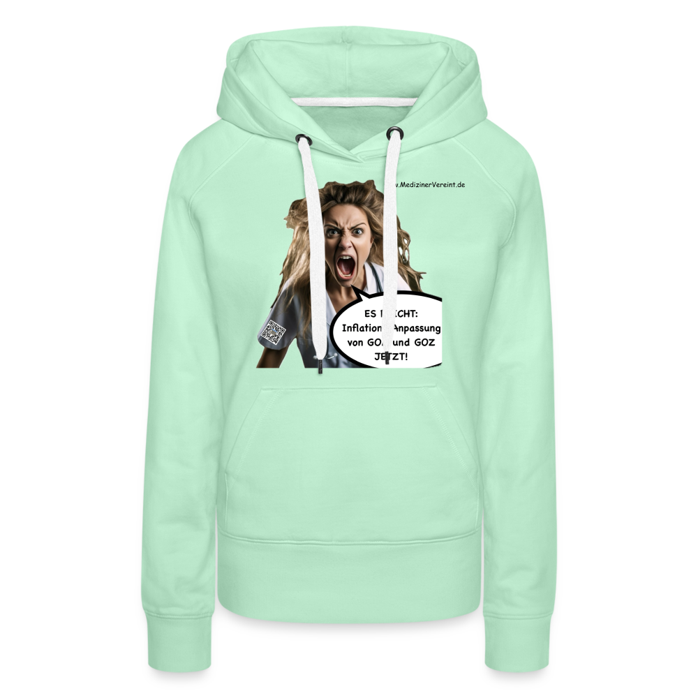 Frauen Premium Hoodie Jeanne - helles Mintgrün