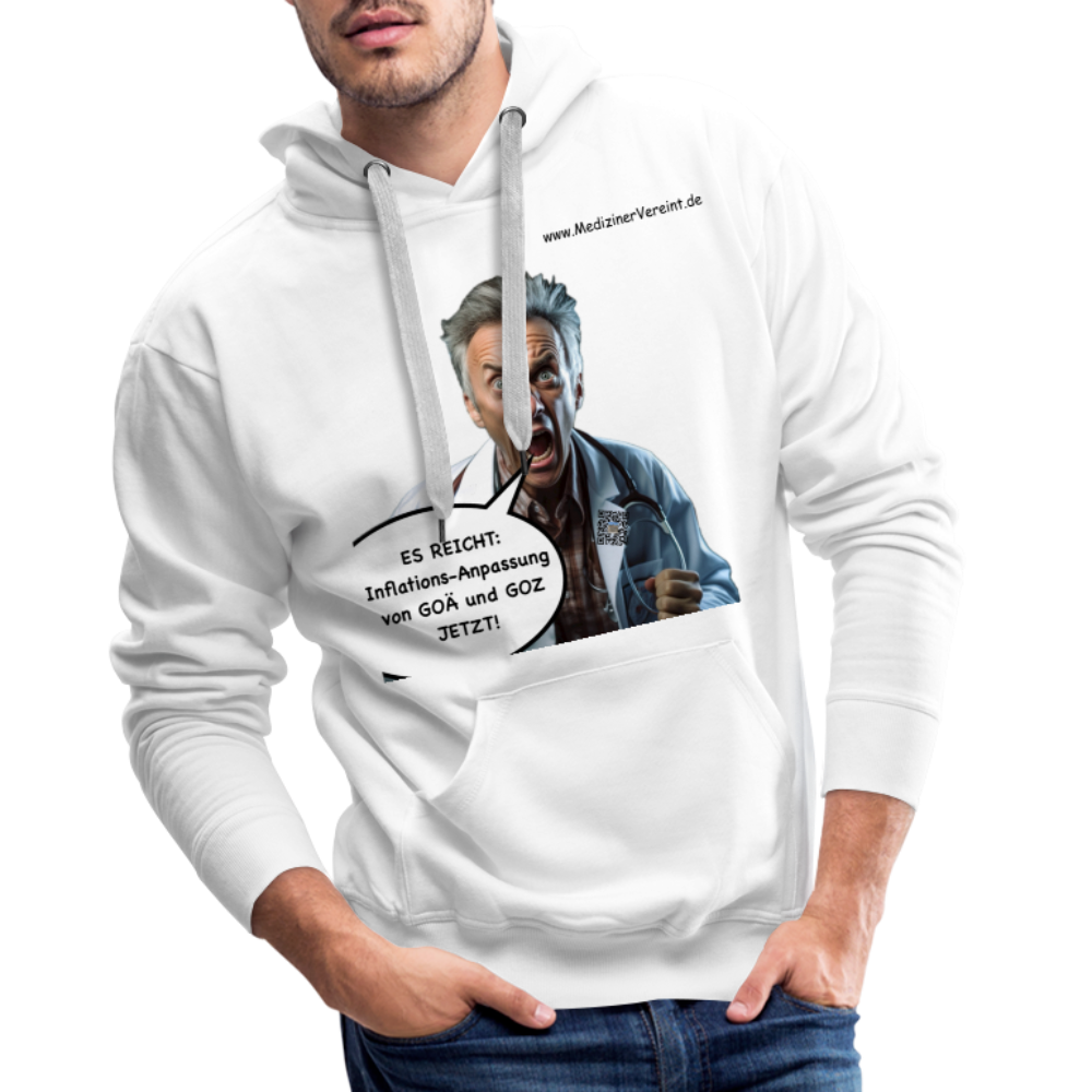 Männer Premium Hoodie James + Jeanne - weiß