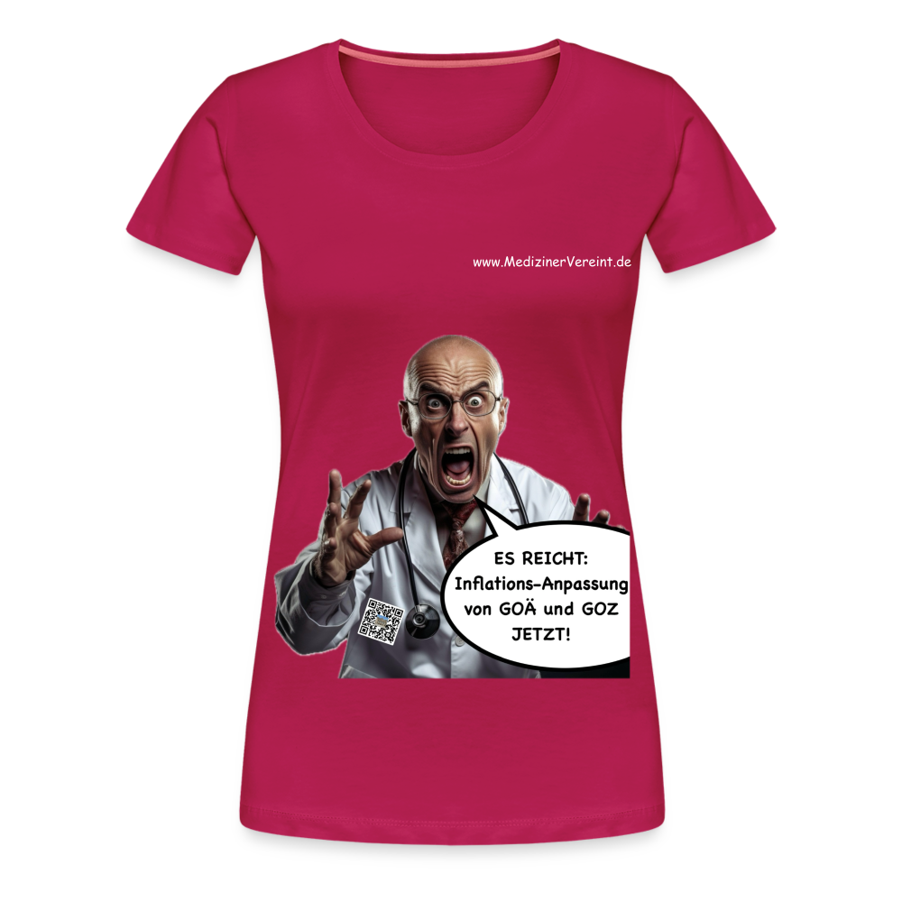 Frauen Premium T-Shirt Martin - dunkles Pink