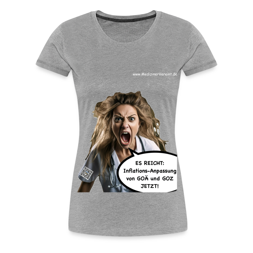 Frauen Premium T-Shirt Jeanne - Grau meliert