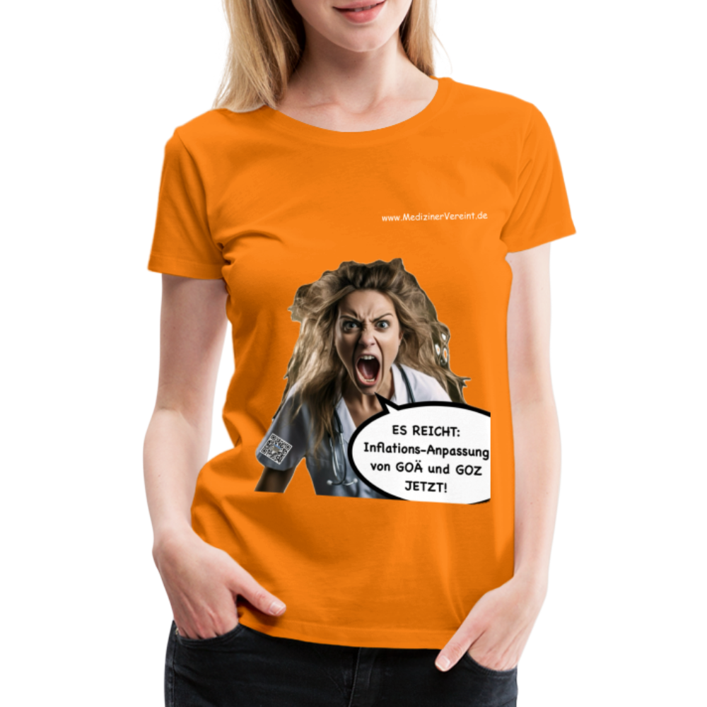 Frauen Premium T-Shirt Jeanne - Orange