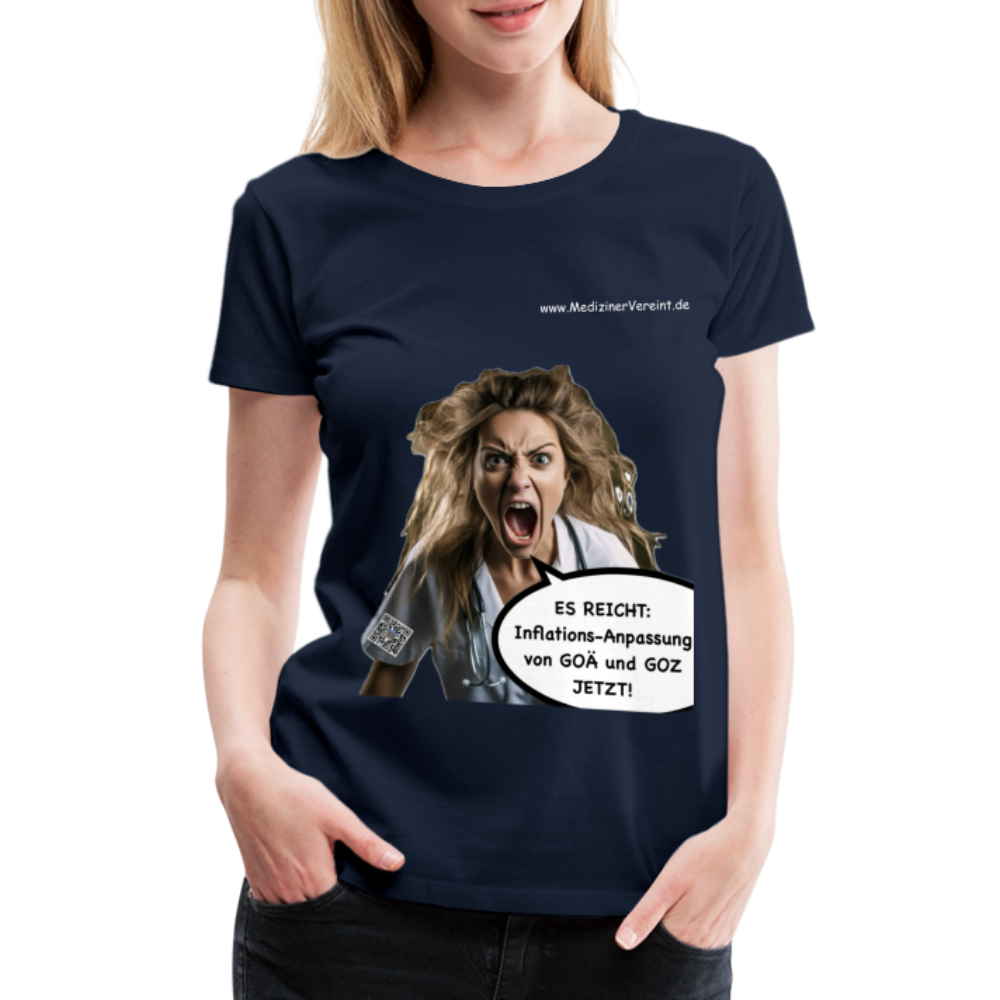 Frauen Premium T-Shirt Jeanne - Navy