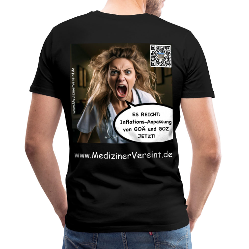 Männer Premium T-Shirt James + Jeanne - Schwarz