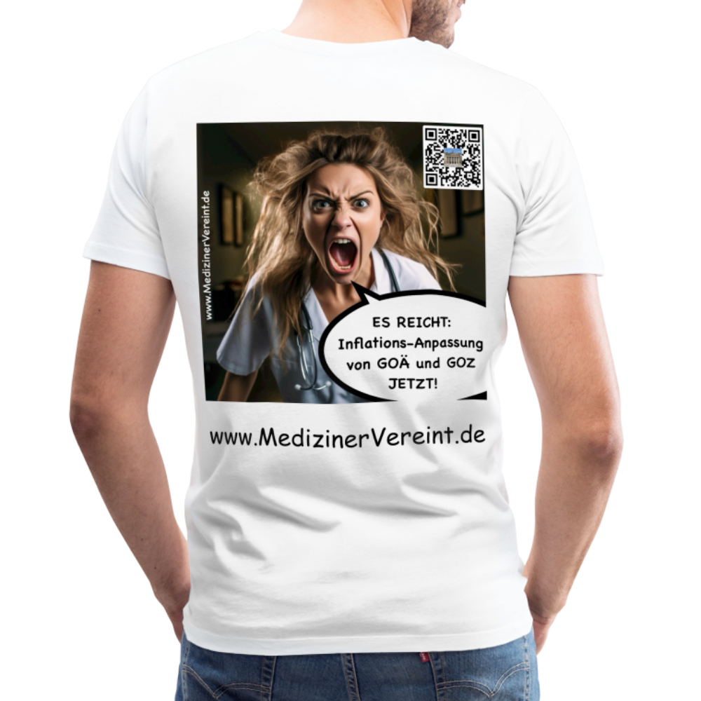 Männer Premium T-Shirt James + Jeanne - weiß