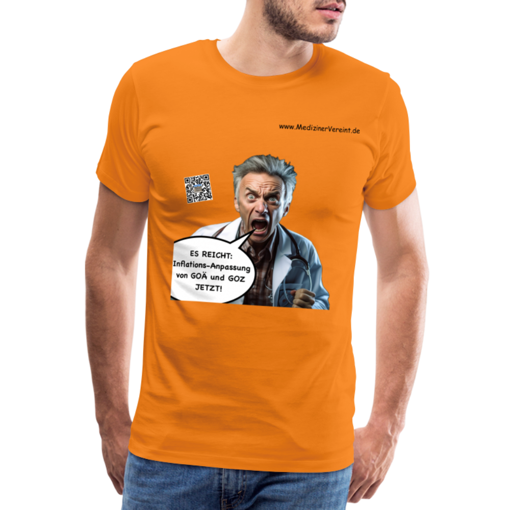 Männer Premium T-Shirt James + Jeanne - Orange