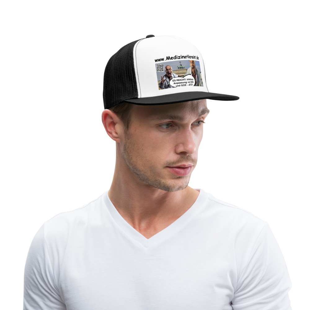 Trucker Cap - Weiß/Schwarz