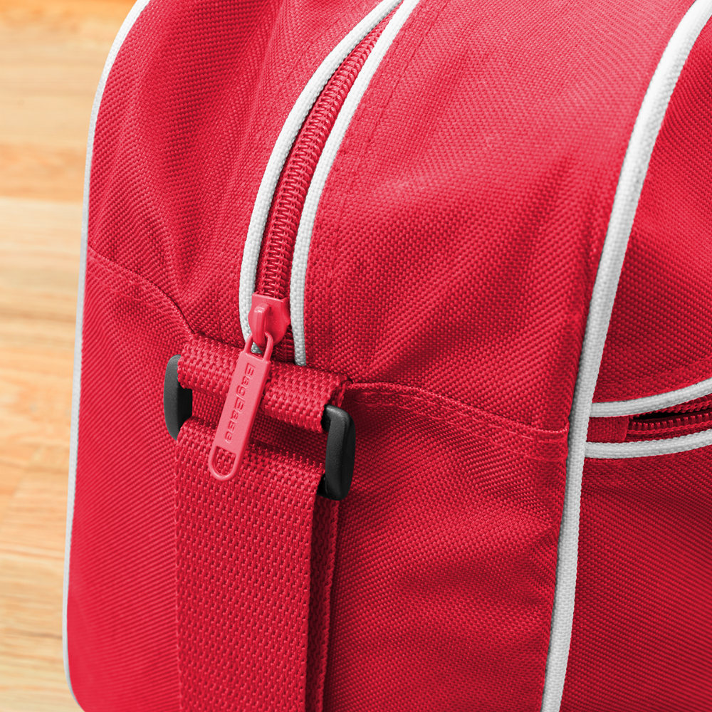 Retro Tasche James + Jeanne - Rot/Weiß