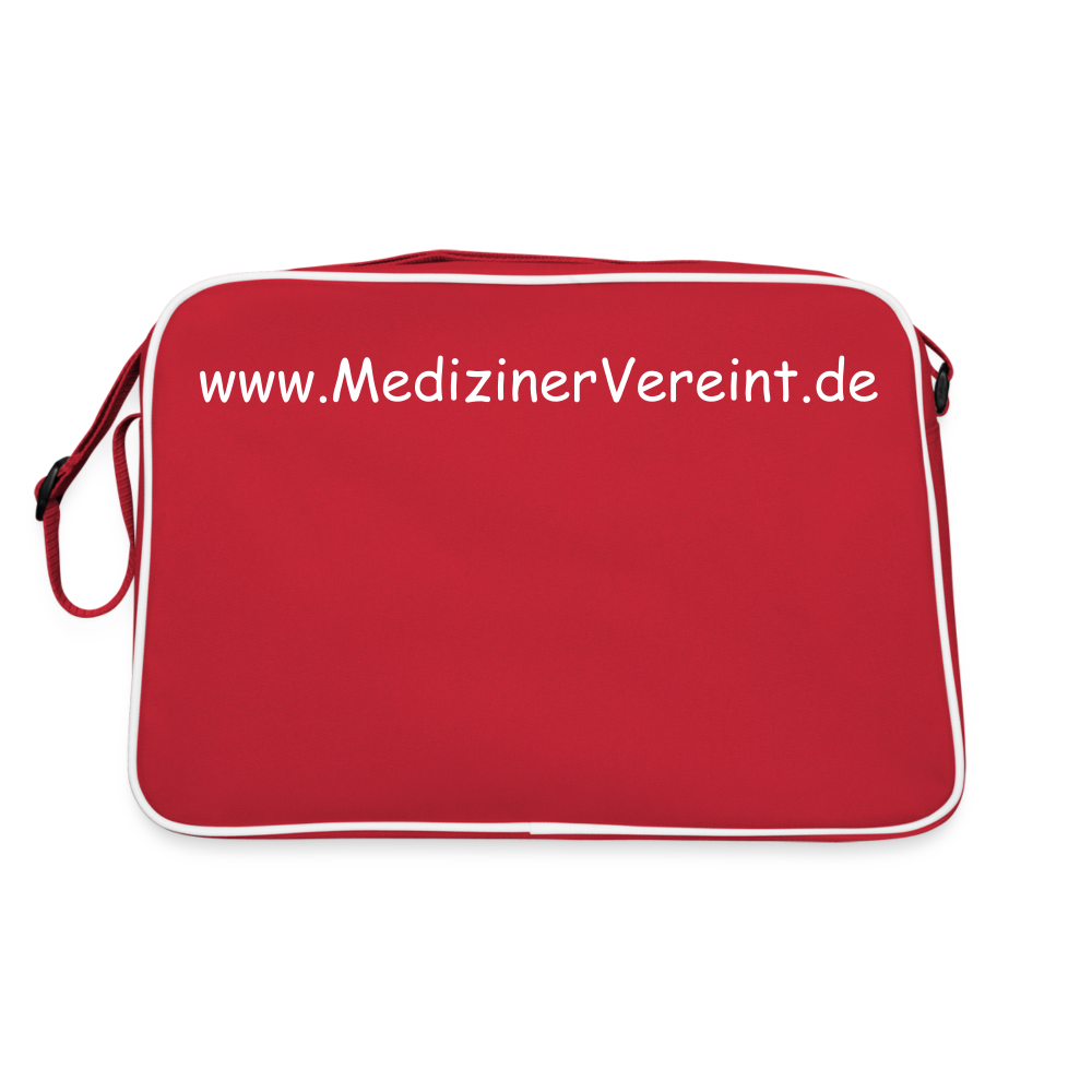 Retro Tasche NO PICTURE PLEASE - Rot/Weiß