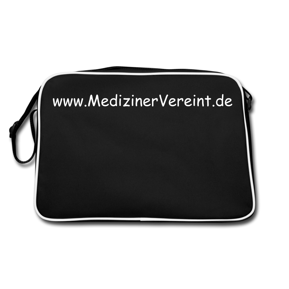 Retro Tasche NO PICTURE PLEASE - Schwarz/Weiß