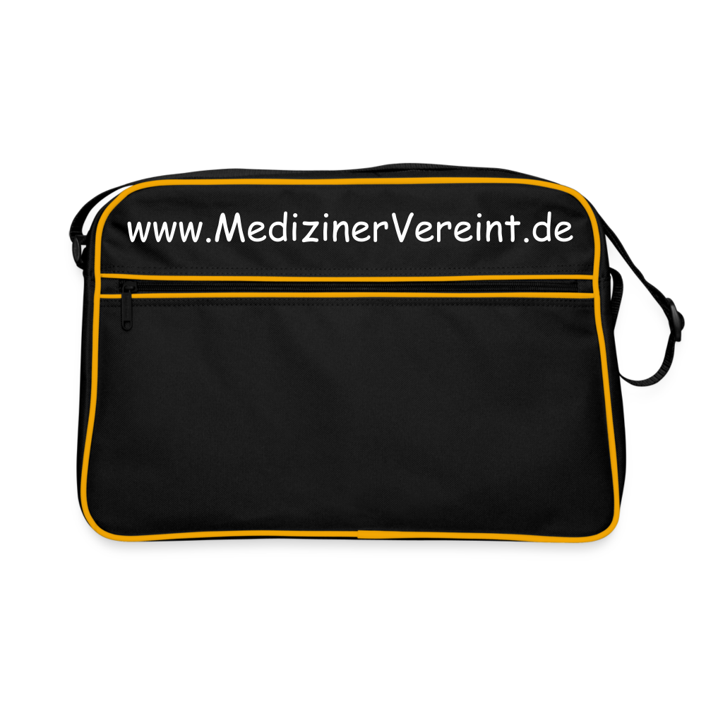 Retro Tasche NO PICTURE PLEASE - Schwarz/Gold