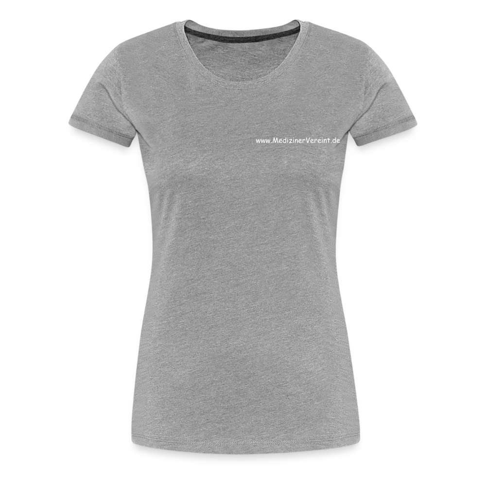 Frauen Premium T-Shirt NO PICTURE PLEASE - Grau meliert