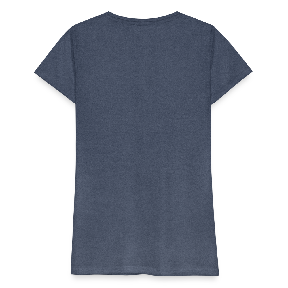 Frauen Premium T-Shirt NO PICTURE PLEASE - Blau meliert